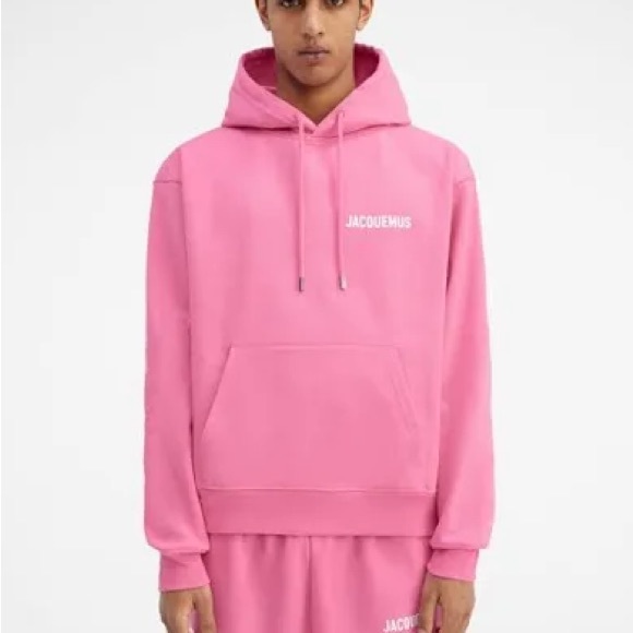 ‼️WOW‼️JAQUEMUS LE Cozy Pink Sweat SHIRT with HOOD‼️ NWOT. - Picture 8 of 10